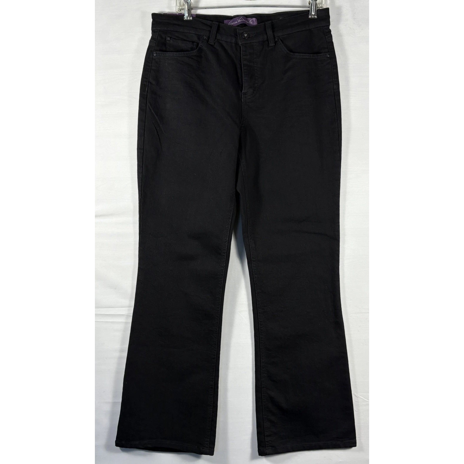 Gloria Vanderbilt Womens Gabby Modern Fit Bootcut Black 12p Nwt